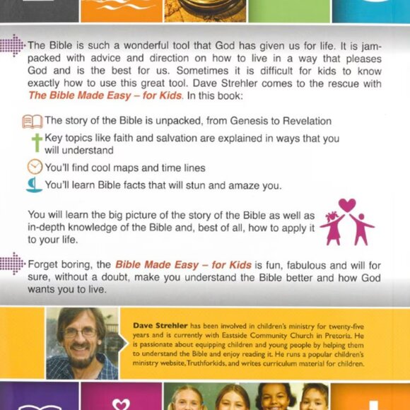 New: The Bible Made Easy For Kids Paperback Book By Dave Strehler - Picture 2 of 3